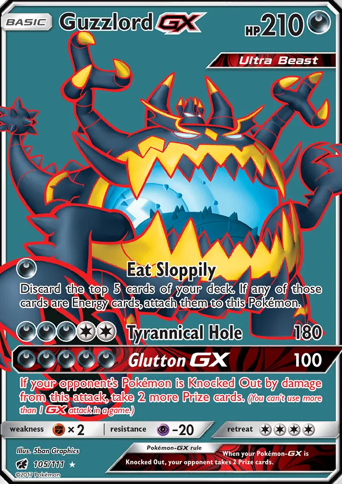 Guzzlord GX — Crimson Invasion card #105