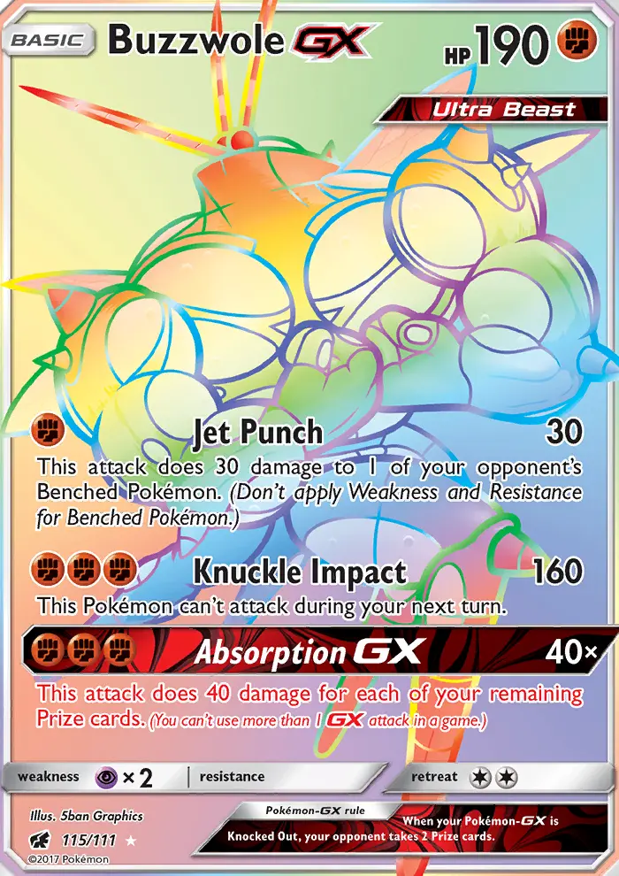 Buzzwole GX — Crimson Invasion card #115