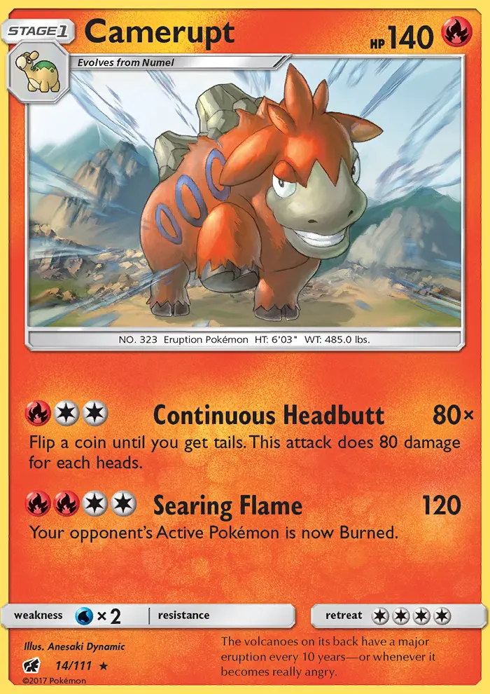 Camerupt — Crimson Invasion card #14