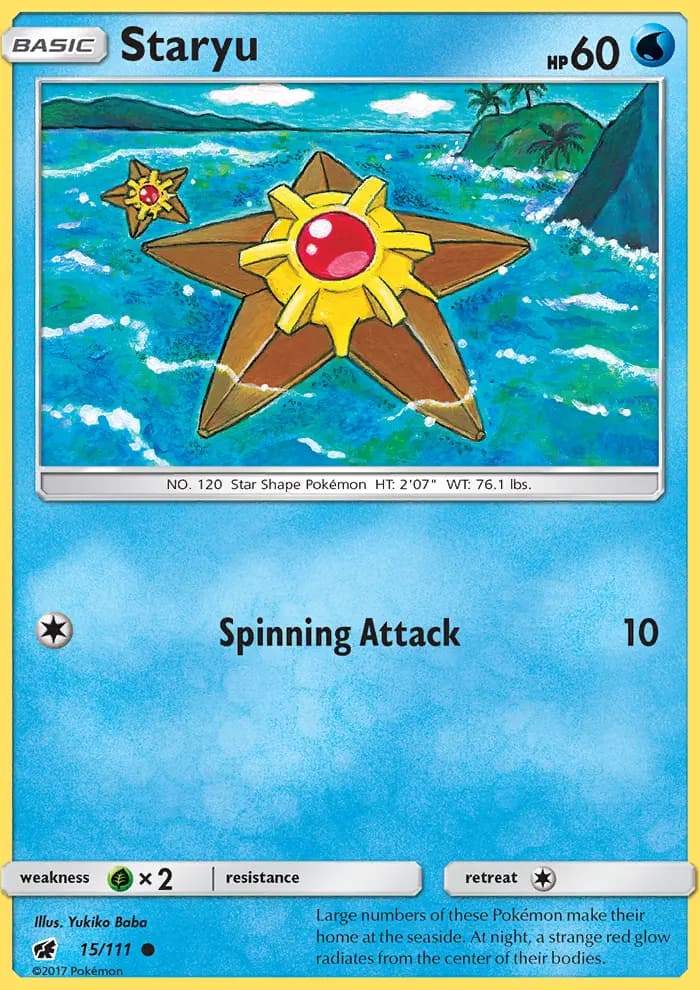 Staryu — Crimson Invasion card #15