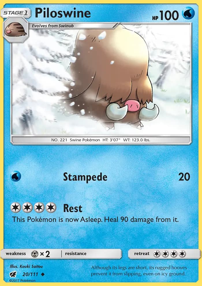 Piloswine — Crimson Invasion card #20