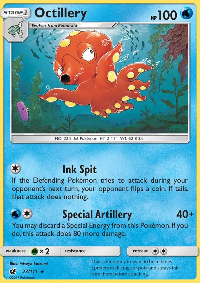 Octillery — Crimson Invasion card #23
