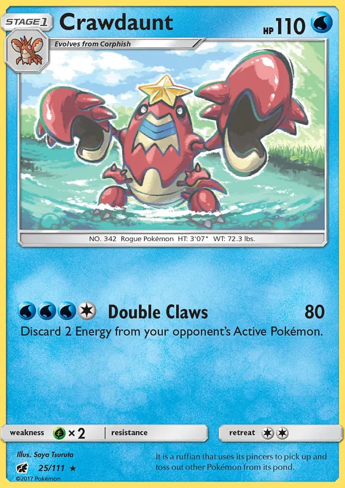 Crawdaunt — Crimson Invasion card #25