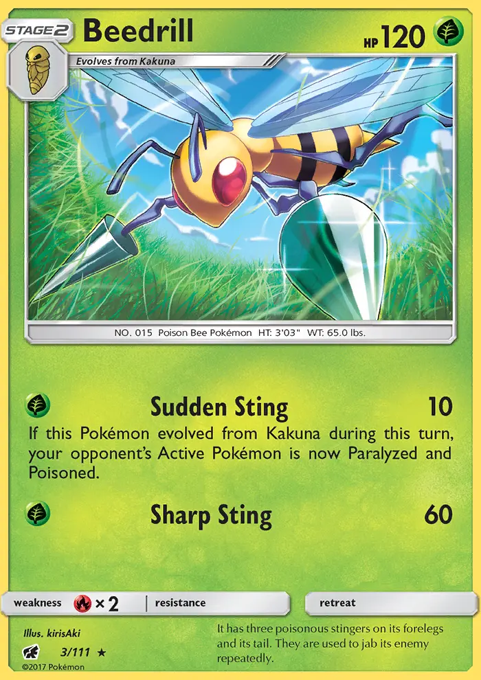 Beedrill — Crimson Invasion card #3
