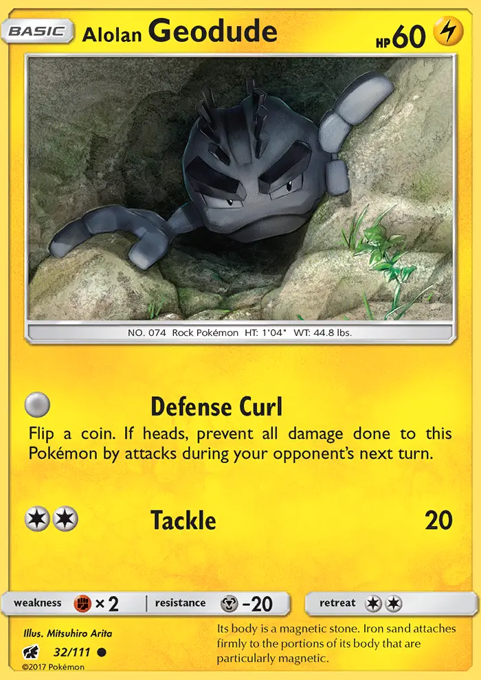 Alolan Geodude — Crimson Invasion card #32