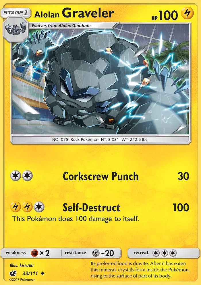 Alolan Graveler — Crimson Invasion card #33