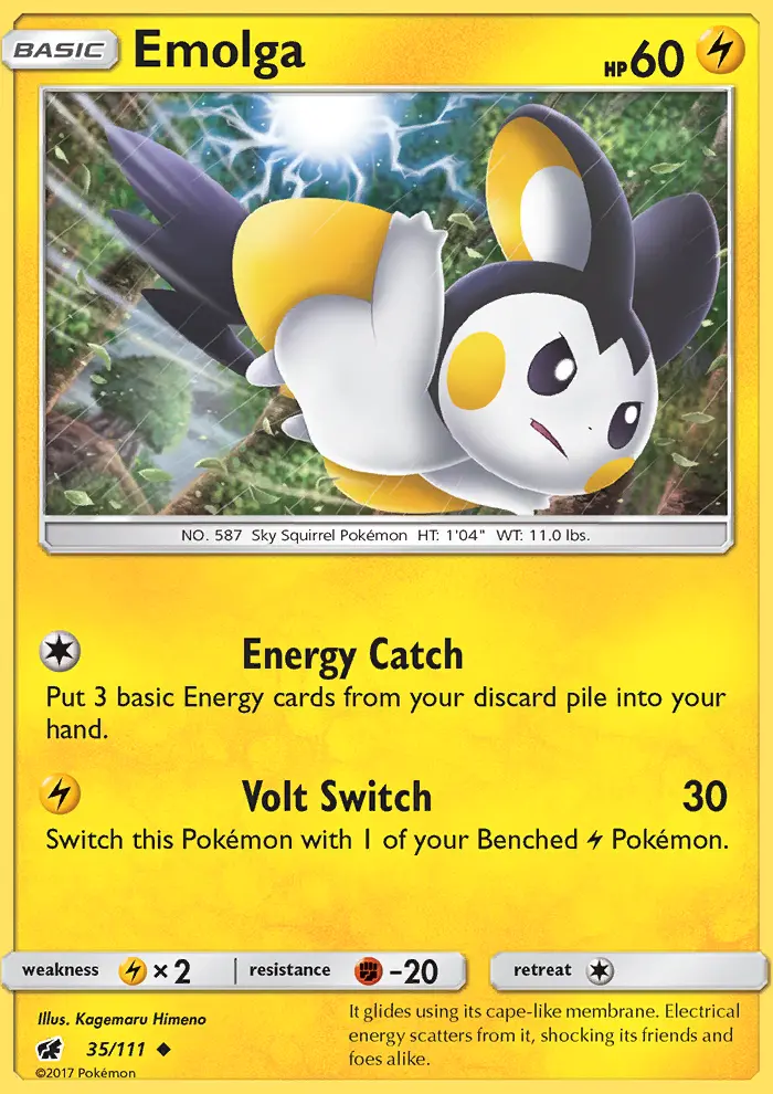Emolga — Crimson Invasion card #35