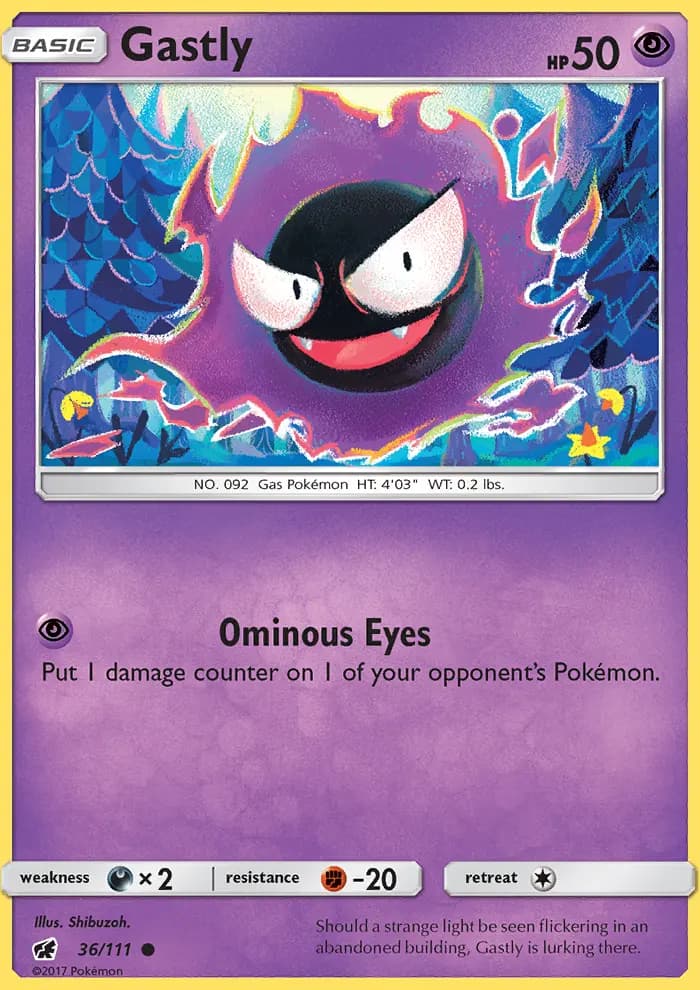 Gastly — Crimson Invasion card #36
