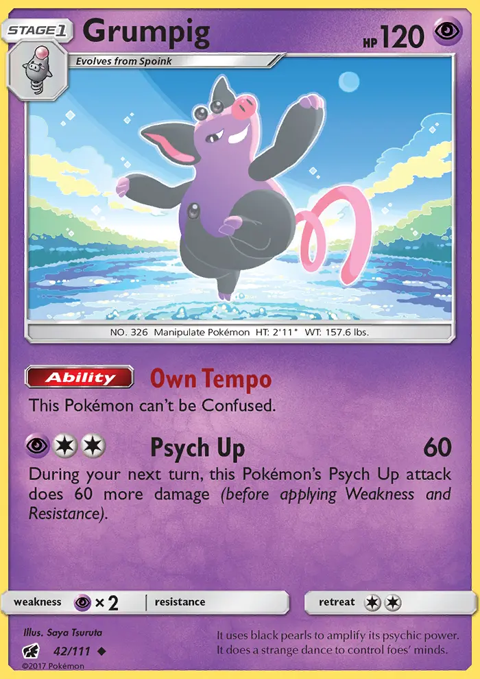 Grumpig — Crimson Invasion card #42