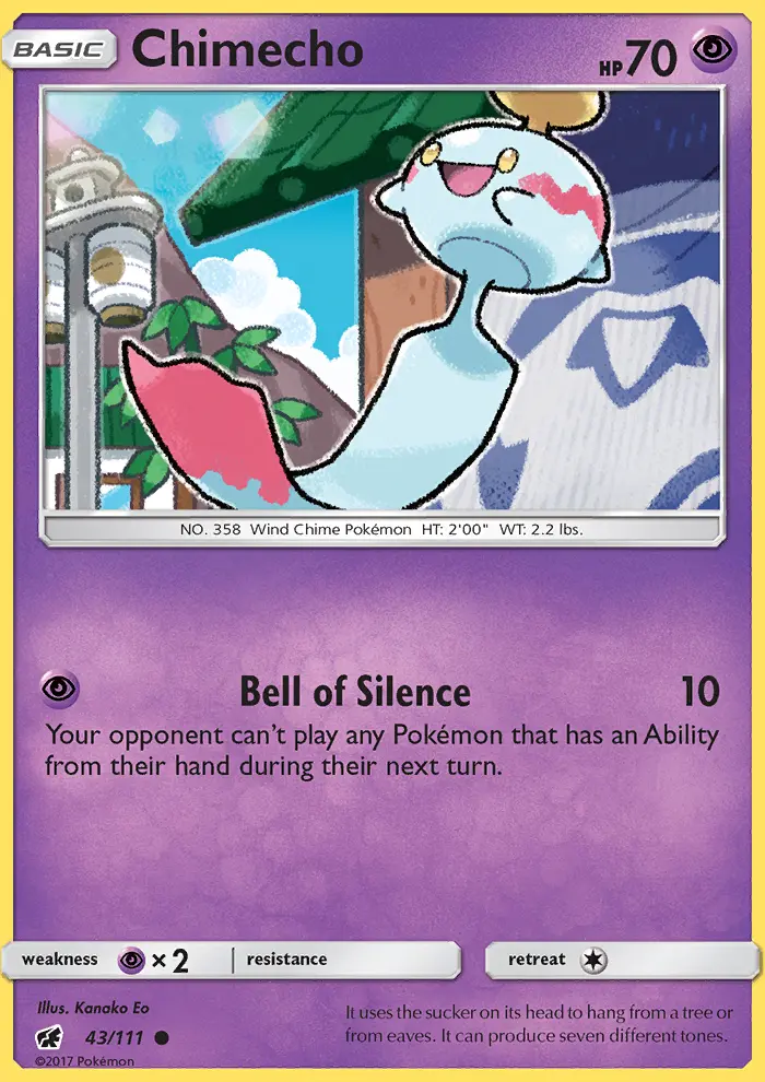 Chimecho — Crimson Invasion card #43