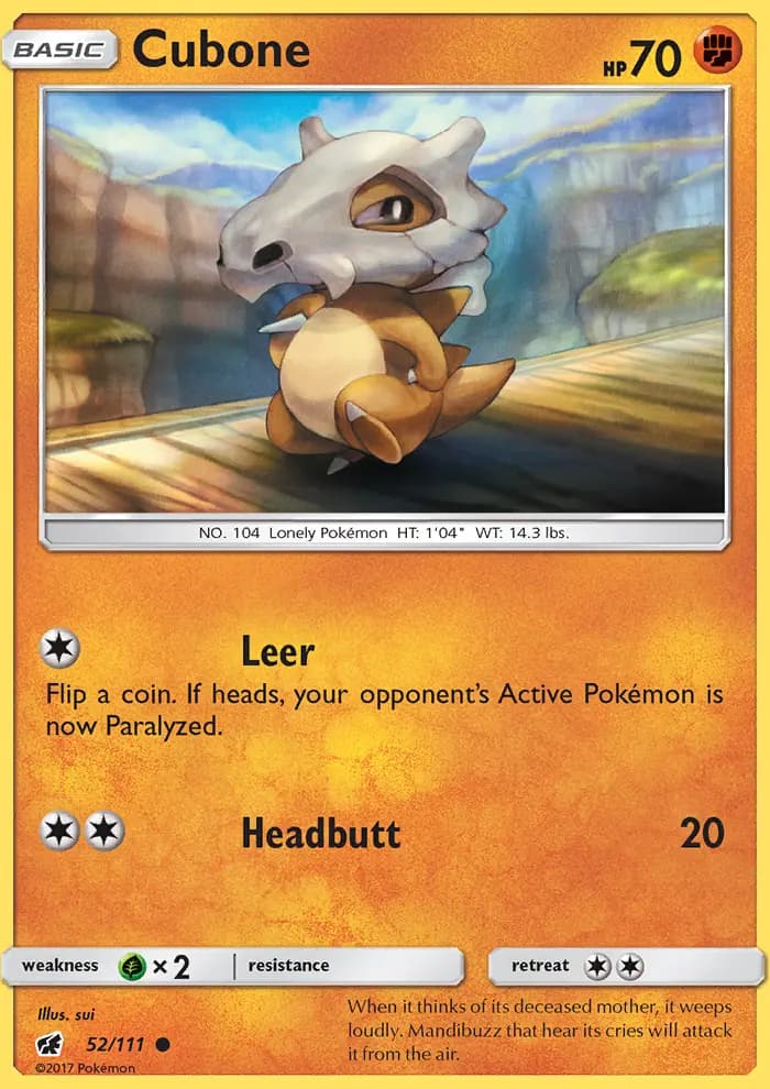 Cubone — Crimson Invasion card #52