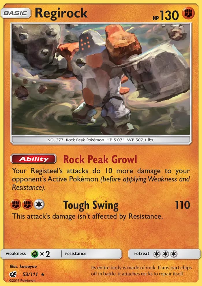 Regirock — Crimson Invasion card #53