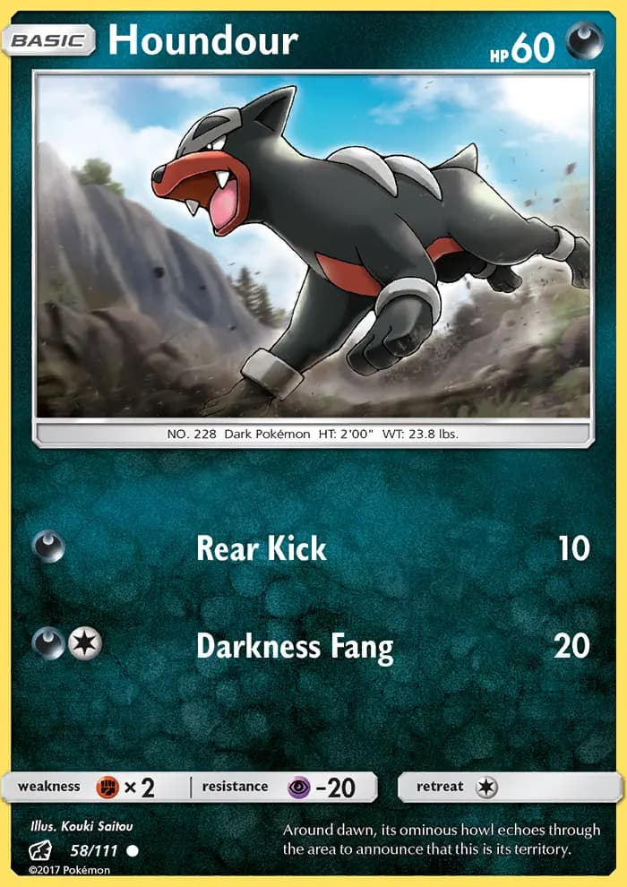 Houndour — Crimson Invasion card #58