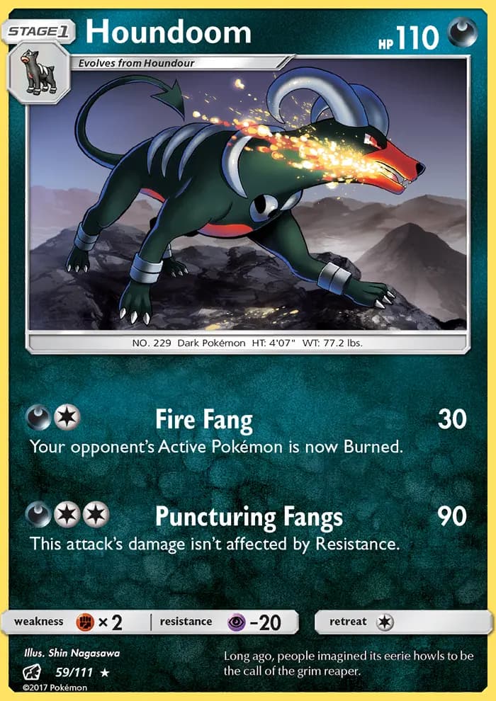 Houndoom — Crimson Invasion card #59