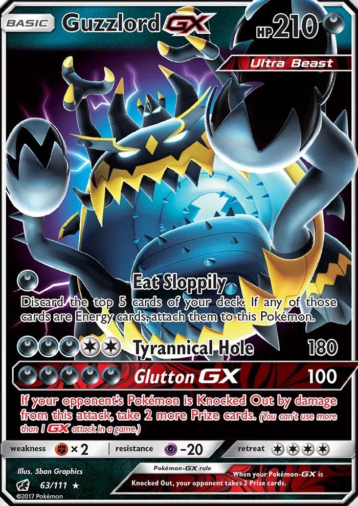 Guzzlord GX — Crimson Invasion card #63