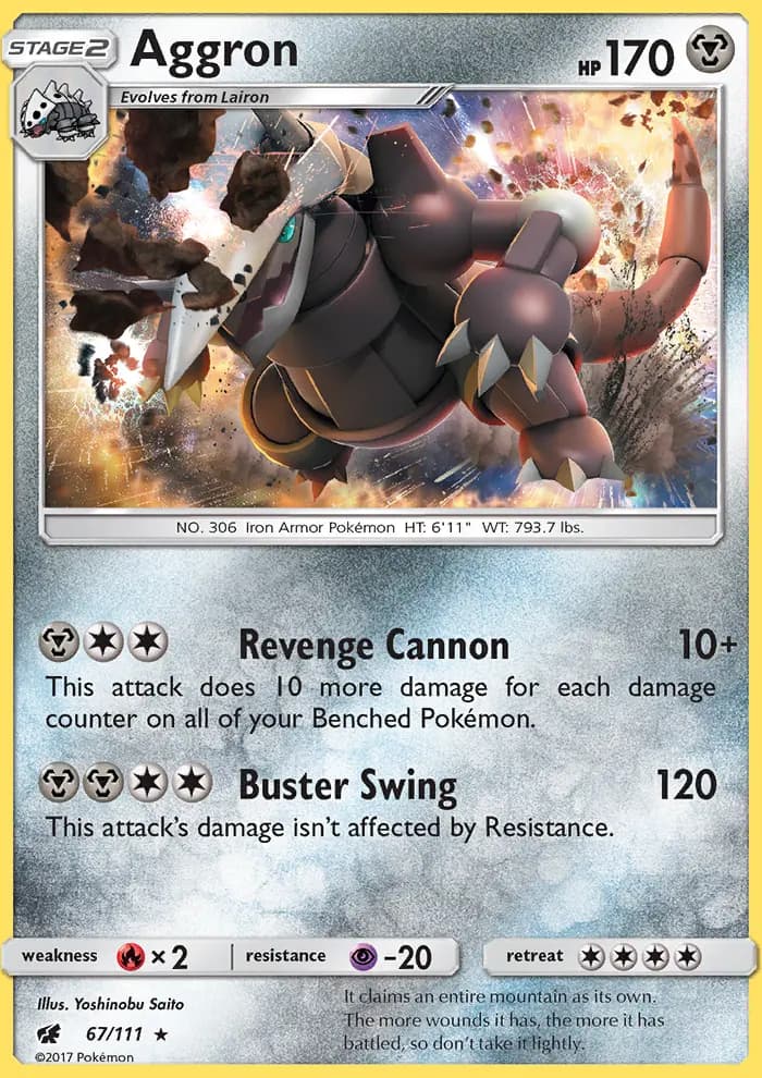 Aggron — Crimson Invasion card #67