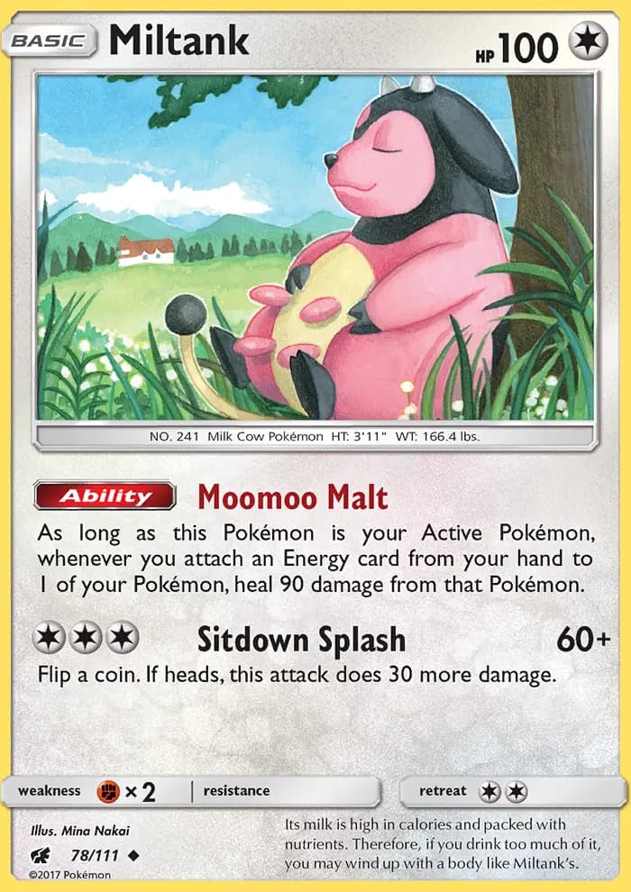 Miltank — Crimson Invasion card #78