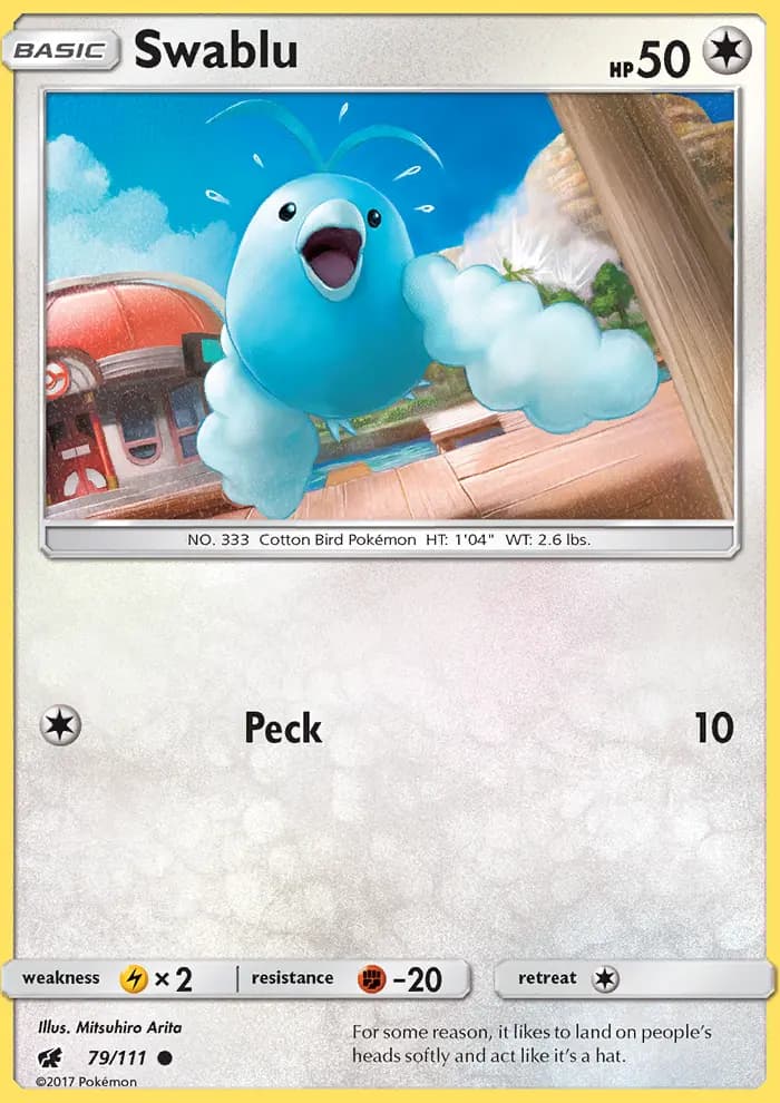 Swablu — Crimson Invasion card #79