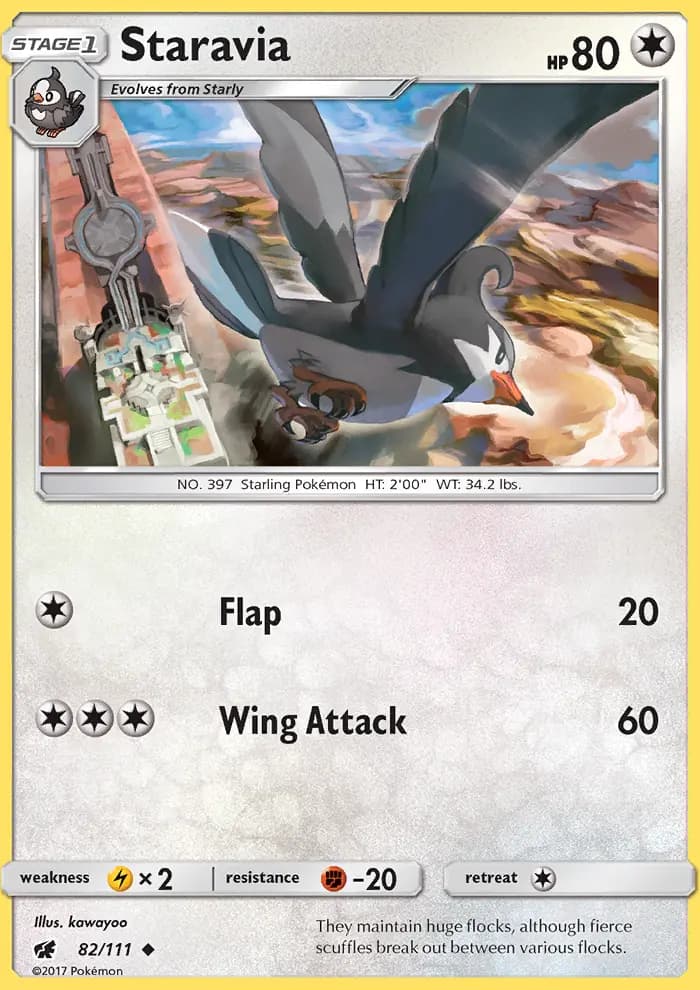 Staravia — Crimson Invasion card #82