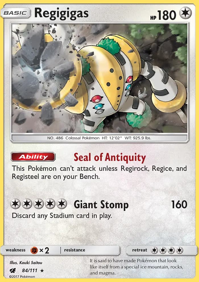 Regigigas — Crimson Invasion card #84