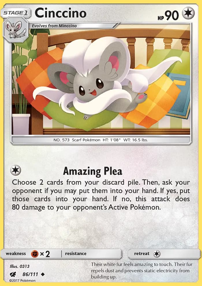 Cinccino — Crimson Invasion card #86