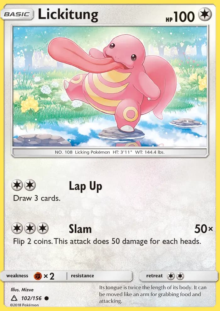 Lickitung — Ultra Prism card #102