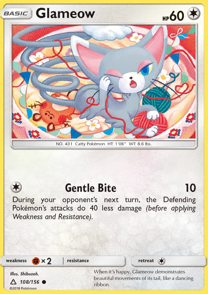 Glameow — Ultra Prism card #108