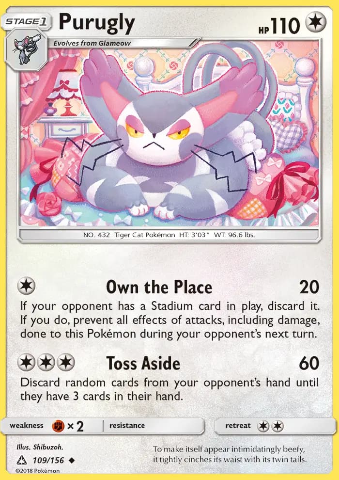 Purugly — Ultra Prism card #109