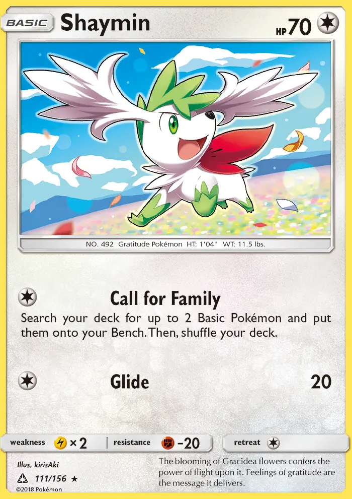 Shaymin — Ultra Prism card #111