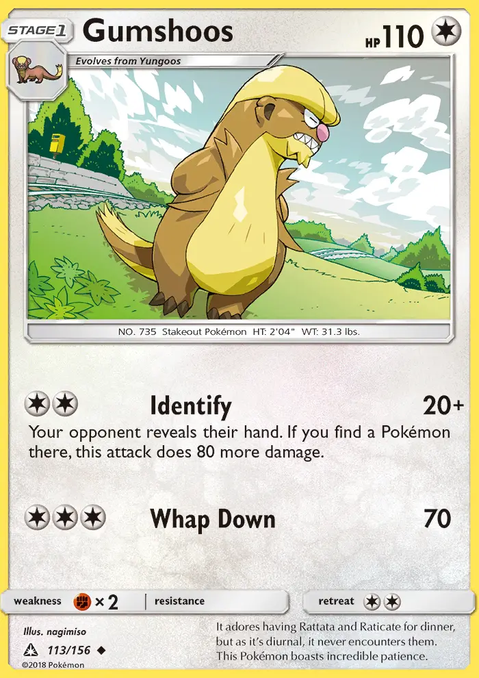 Gumshoos — Ultra Prism card #113