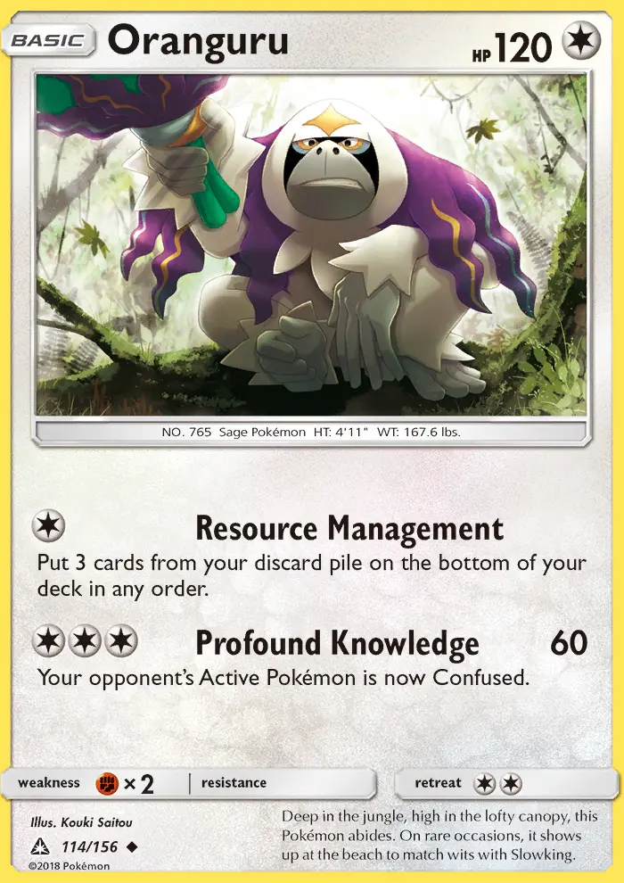 Oranguru — Ultra Prism card #114