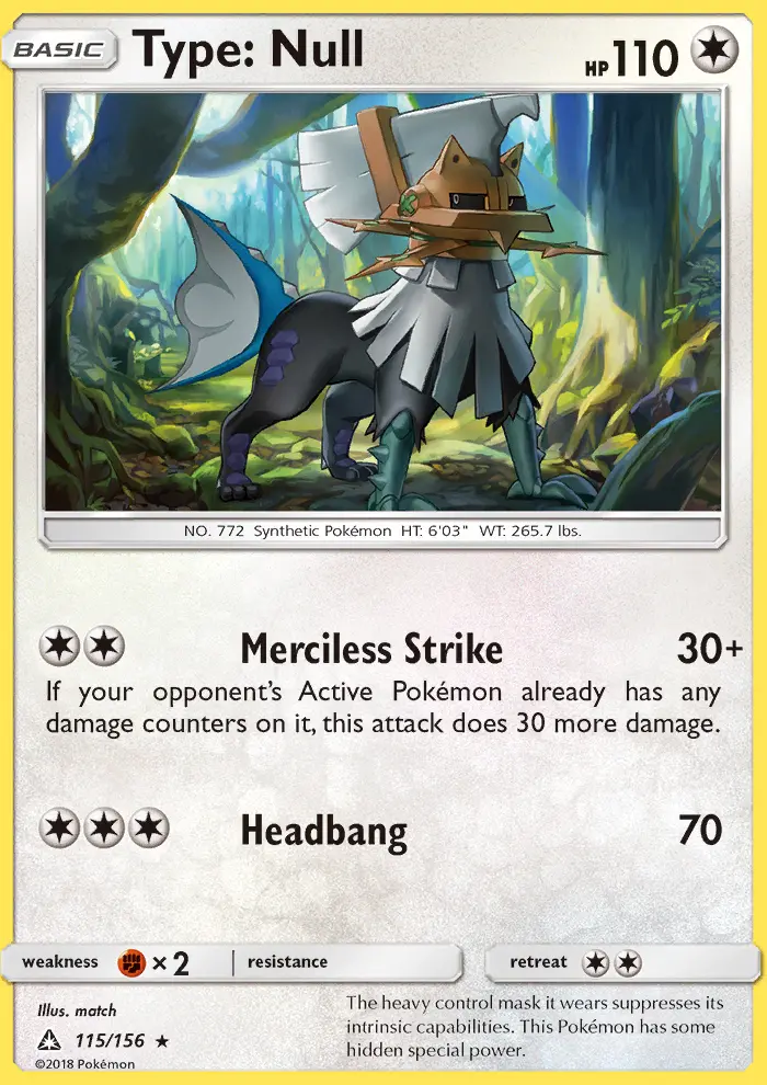 Type: Null — Ultra Prism card #115