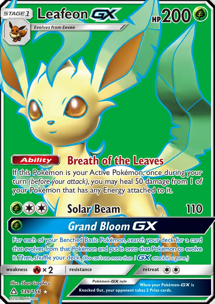 Leafeon GX — Ultra Prism card #139