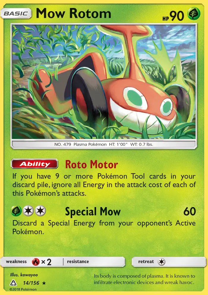 Mow Rotom — Ultra Prism card #14