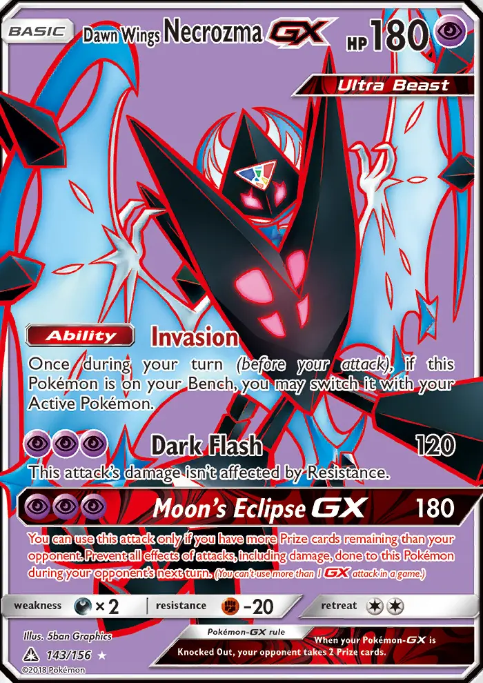 Dawn Wings Necrozma GX — Ultra Prism card #143