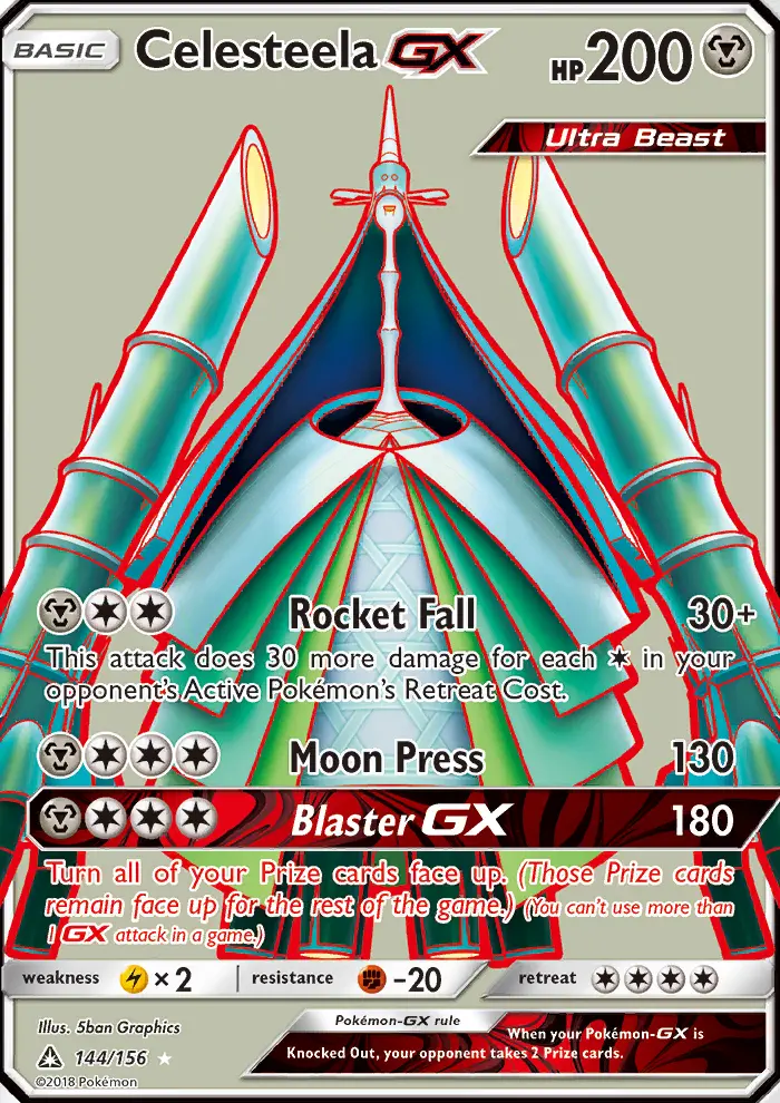 Celesteela GX — Ultra Prism card #144