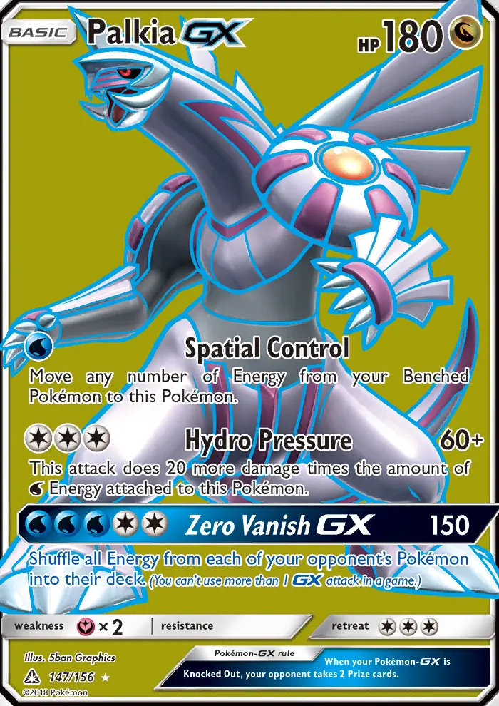 Palkia GX — Ultra Prism card #147