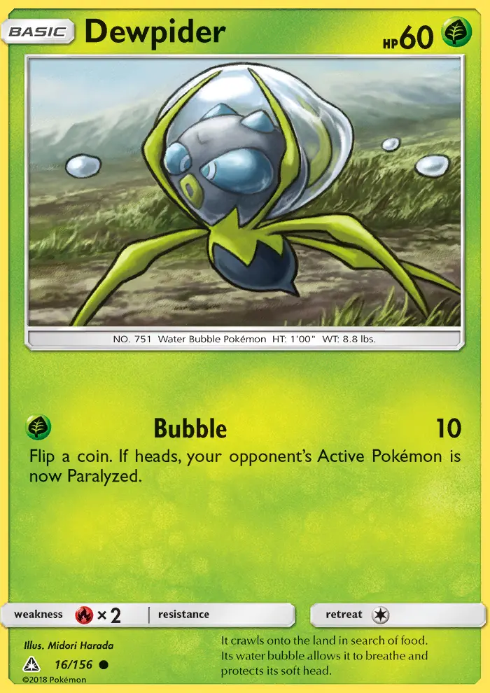 Dewpider — Ultra Prism card #16