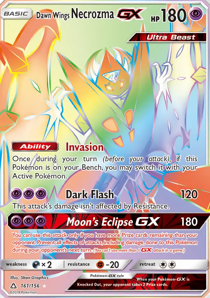 Dawn Wings Necrozma GX — Ultra Prism card #161