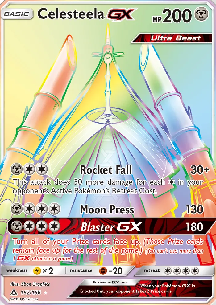 Celesteela GX — Ultra Prism card #162