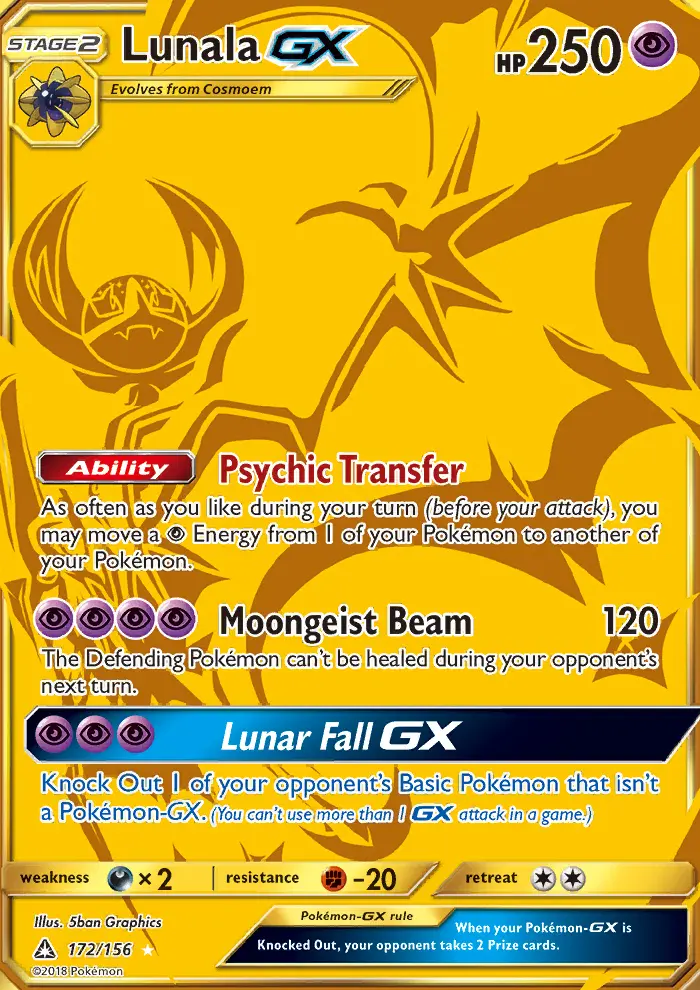 Lunala GX — Ultra Prism card #172