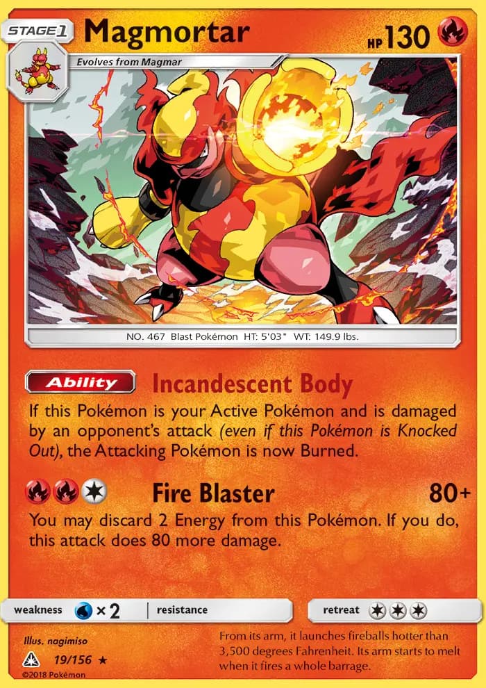 Magmortar — Ultra Prism card #19