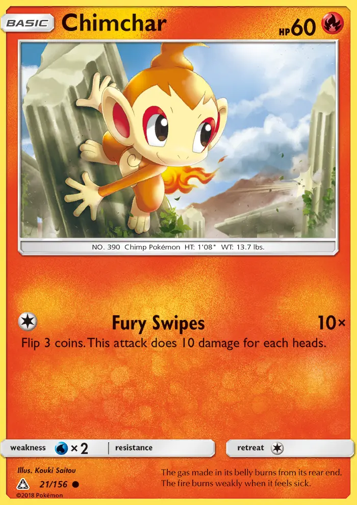 Chimchar — Ultra Prism card #21