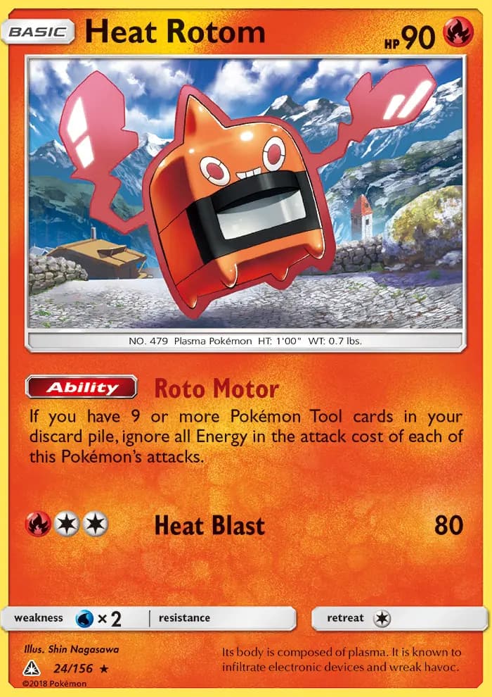 Heat Rotom — Ultra Prism card #24
