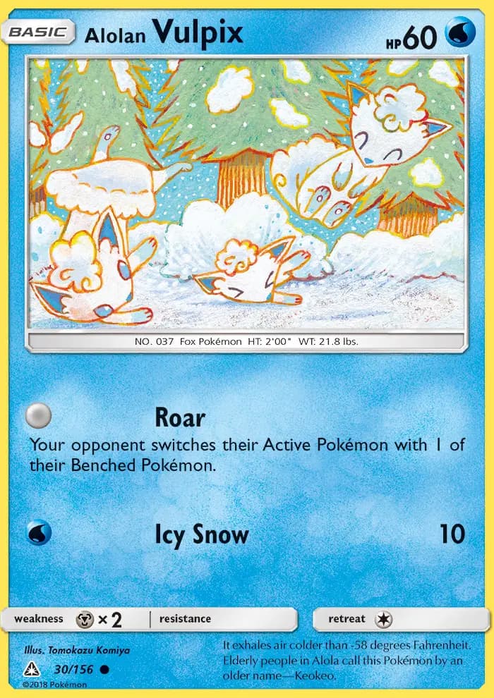 Alolan Vulpix — Ultra Prism card #30