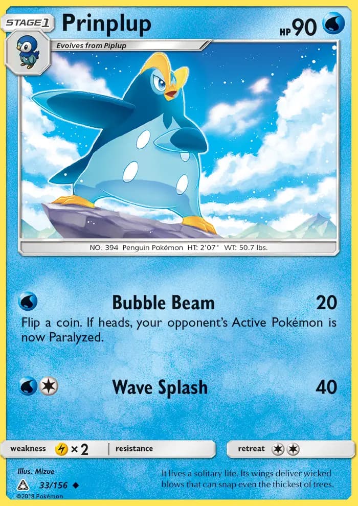 Prinplup — Ultra Prism card #33