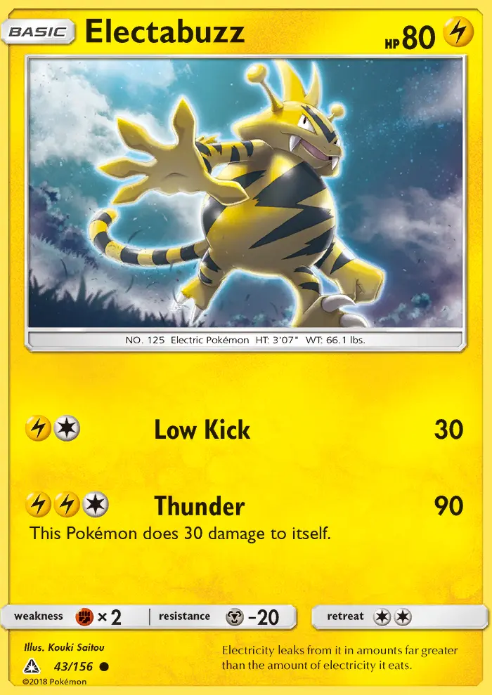 Electabuzz — Ultra Prism card #43