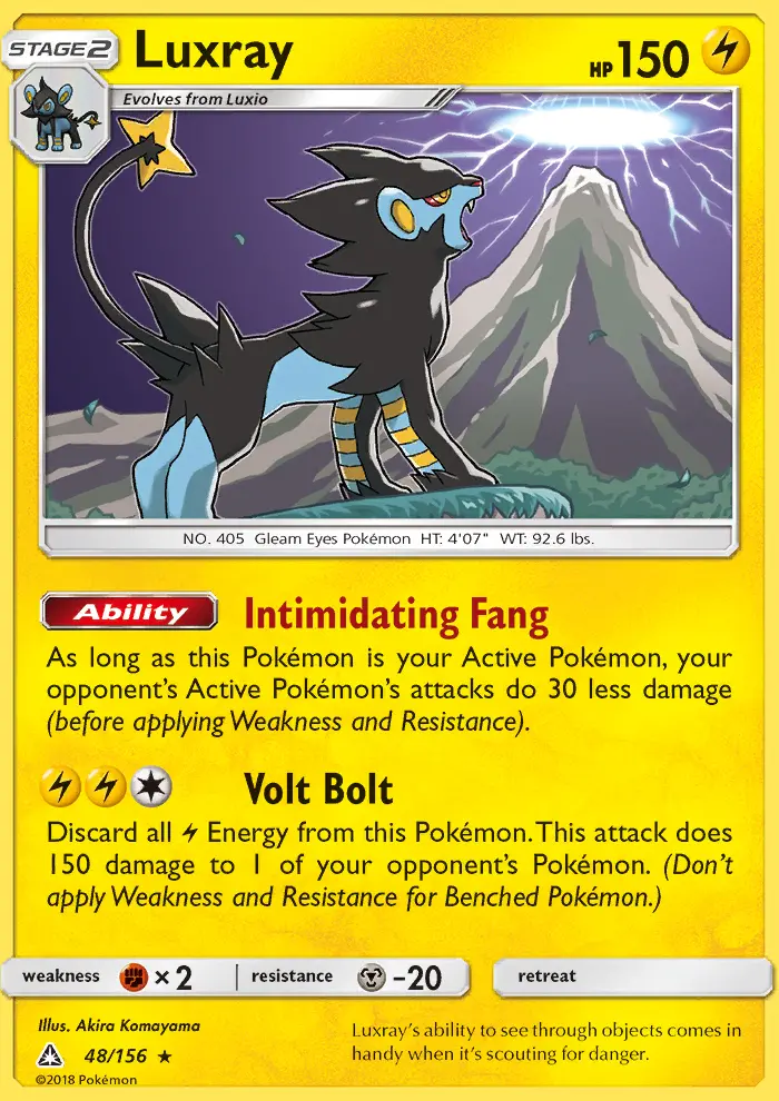 Luxray — Ultra Prism card #48