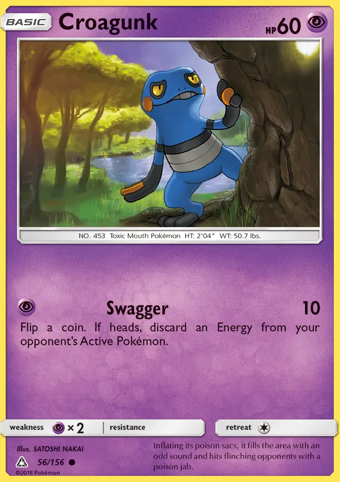 Croagunk — Ultra Prism card #56