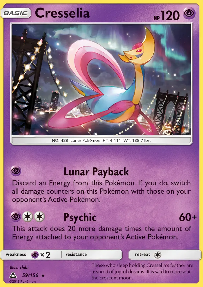 Cresselia — Ultra Prism card #59
